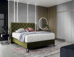 Кровать NORE Cortina, 140x200 см, зеленый цвет