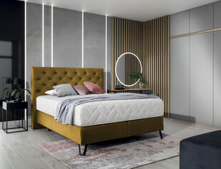 Кровать NORE Cortina, 140x200 см, желтый цвет цена и информация | Кровати | pigu.lt