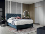 Кровать NORE Cortina, 140x200 см, синий цвет