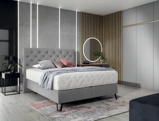 Кровать NORE Cortina, 140x200 см, светло-серый цвет цена и информация | Кровати | pigu.lt