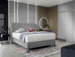 Кровать NORE Cortina, 140x200 см, светло-серый цвет