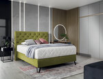 Кровать NORE Cortina, 140x200 см, светло-зеленый цвет