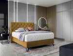 Кровать NORE Cortina, 140x200 см, желтый цвет