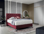 Кровать NORE Cortina, 140x200 см, красный цвет