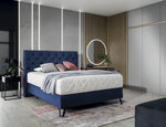 Кровать NORE Cortina, 140x200 см, темно-синий цвет