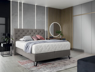Кровать NORE Cortina, 140x200 см, бежевая цена и информация | Кровати | pigu.lt