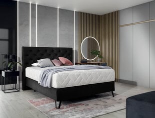 Кровать NORE Cortina, 140x200 см, черный цвет цена и информация | Кровати | pigu.lt