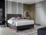 Кровать NORE Cortina, 140x200 см, серый цвет