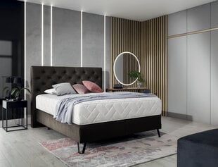 Кровать NORE Cortina, 160x200 см, темно-коричневый цвет цена и информация | Кровати | pigu.lt