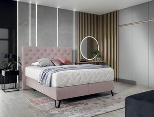 Кровать NORE Cortina, 160x200 см, светло-розовый цвет цена и информация | Кровати | pigu.lt