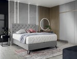 Кровать NORE Cortina, 180x200 см, светло-серый цвет