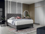 Кровать NORE Cortina, 180x200 см, серый цвет