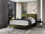 Кровать NORE Safiro, 140x200 см, зеленый цвет