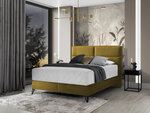 Кровать NORE Safiro, 140x200 см, желтый цвет
