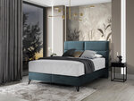 Кровать NORE Safiro, 140x200 см, синий цвет