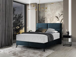 Кровать NORE Safiro, 140x200 см, синий цвет
