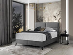Кровать NORE Safiro, 140x200 см, серый цвет