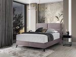 Кровать NORE Safiro, 140x200 см, светло-фиолетовый цвет