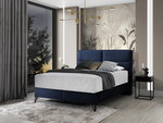 Кровать NORE Safiro, 140x200 см, темно-синий цвет