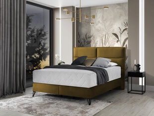 Кровать NORE Safiro, 180x200 см, желтый цвет цена и информация | Кровати | pigu.lt