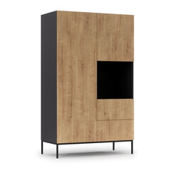 Шкаф Nore Lanzzi, коричневый/черный цвет цена и информация | Шкафы | pigu.lt