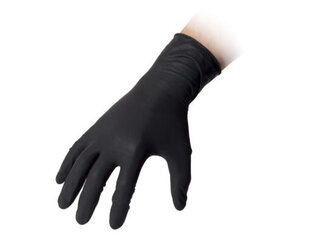 Перчатки латексные одноразовые черные 100 шт/день цена и информация | Рабочие перчатки | pigu.lt
