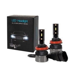 LED lempų rinkinys M-Tech H11 kaina ir informacija | Automobilių lemputės | pigu.lt