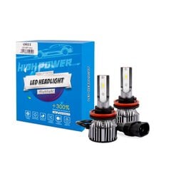LED lempų rinkinys M-Tech H11 kaina ir informacija | Automobilių lemputės | pigu.lt
