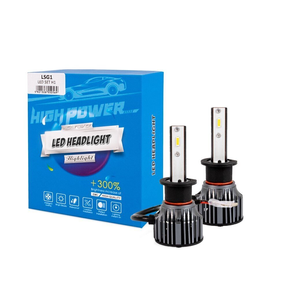 LED lempų rinkinys M-Tech H1 kaina ir informacija | Automobilių lemputės | pigu.lt
