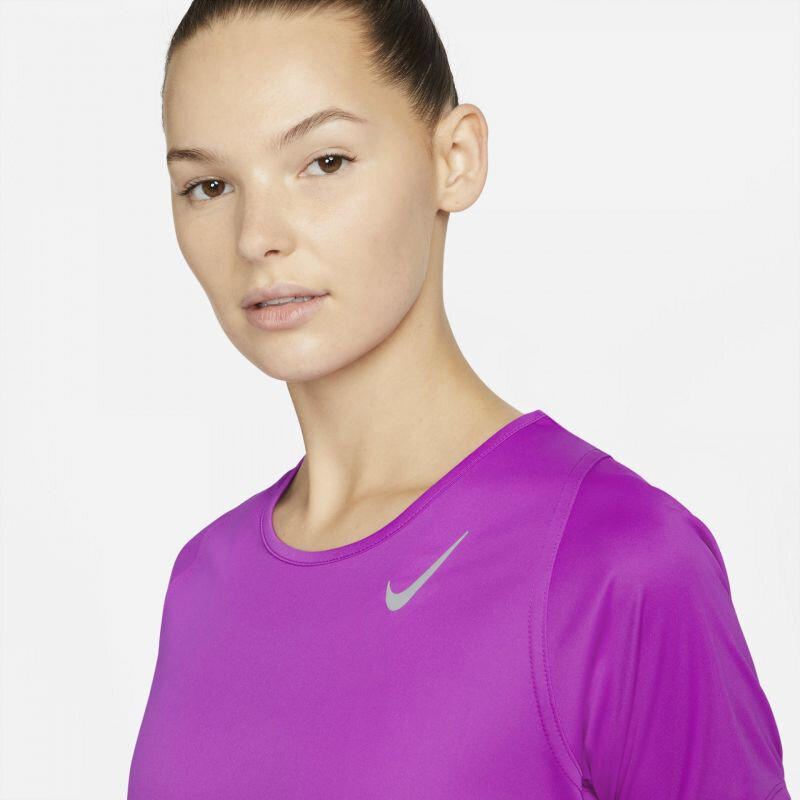 Nike moteriški marškinėliai Dri-Fit Race W DD5927-551 kaina ir informacija | Sportinė apranga moterims | pigu.lt