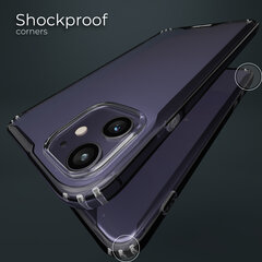 Противоударный чехол Moozy Xframe для iPhone 11 – Двухцветный прозрачный гибридный чехол с черным амортизирующим ободком из ТПУ цена и информация | Чехлы для телефонов | pigu.lt