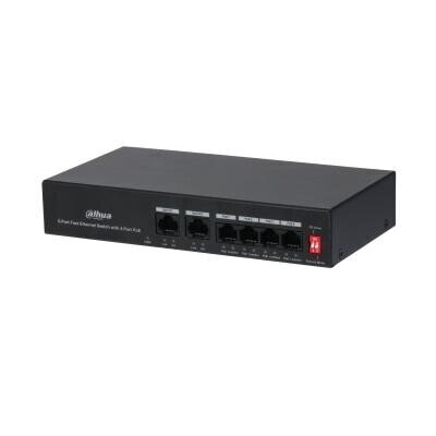 Switch|DAHUA|PFS3006-4ET-36|PoE ports 4|36 Watts|DH-PFS3006-4ET-36 цена и информация | Komutatoriai (Switch) | pigu.lt