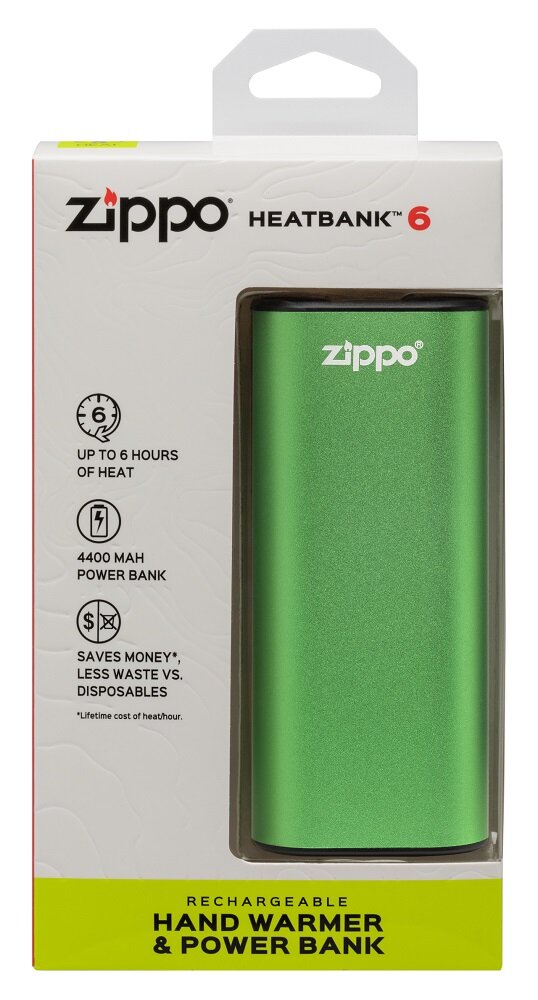 Zippo HeatBank® 6 įkraunamas rankų šildytuvas + maitinimo bankas kaina ir informacija | Atsarginiai maitinimo šaltiniai (power bank) | pigu.lt