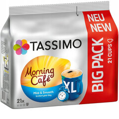 Кофейные капсулы Jacobs Tassimo Morning Cafe Mild&Smooth, 21 шт. цена и информация | Кофе, какао | pigu.lt