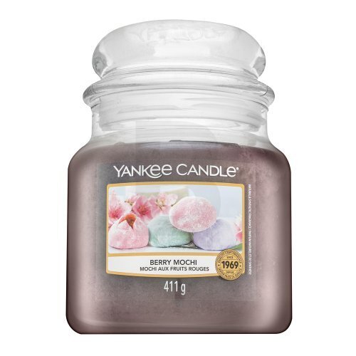 Yankee Candle kvapioji žvakė Berry Mochi 411 g kaina ir informacija | Žvakės, Žvakidės | pigu.lt
