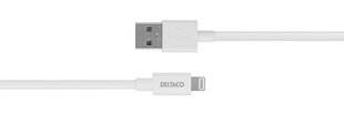 Deltaco IPLH-401 USB-A /Lightning, 1 м цена и информация | Кабели для телефонов | pigu.lt