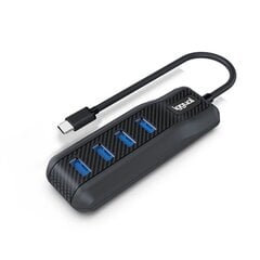USB-хаб на 4 порта iggual IGG317914 цена и информация | Адаптеры, USB-разветвители | pigu.lt