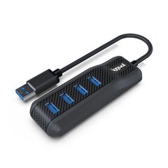 USB-хаб на 4 порта iggual CARBON цена и информация | Адаптеры, USB-разветвители | pigu.lt