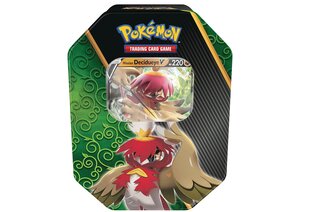 Žaidimas Pokemon TCG - Divergent Powers Summer Tin 2022 - Hisuian Decidueye V kaina ir informacija | Stalo žaidimai, galvosūkiai | pigu.lt