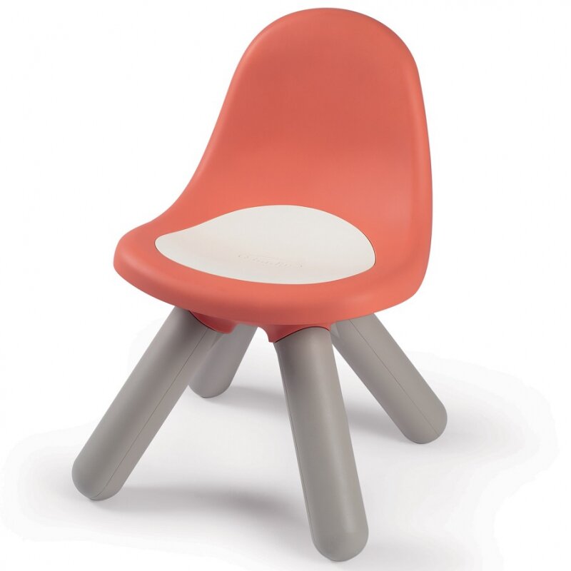 Kėdė su atlošu SMOBY, balta/oranžinė kaina ir informacija | Vaikiški sėdmaišiai, foteliai, pufai | pigu.lt