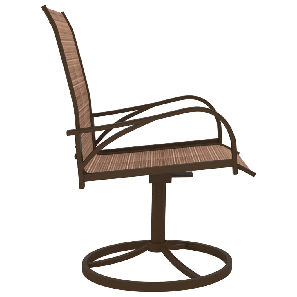 Pasukamos sodo kėdės, 2vnt, rudos kaina ir informacija | Lauko kėdės, foteliai, pufai | pigu.lt