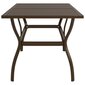 Sodo stalas, rudas, 140x80x72cm kaina ir informacija | Lauko stalai, staliukai | pigu.lt