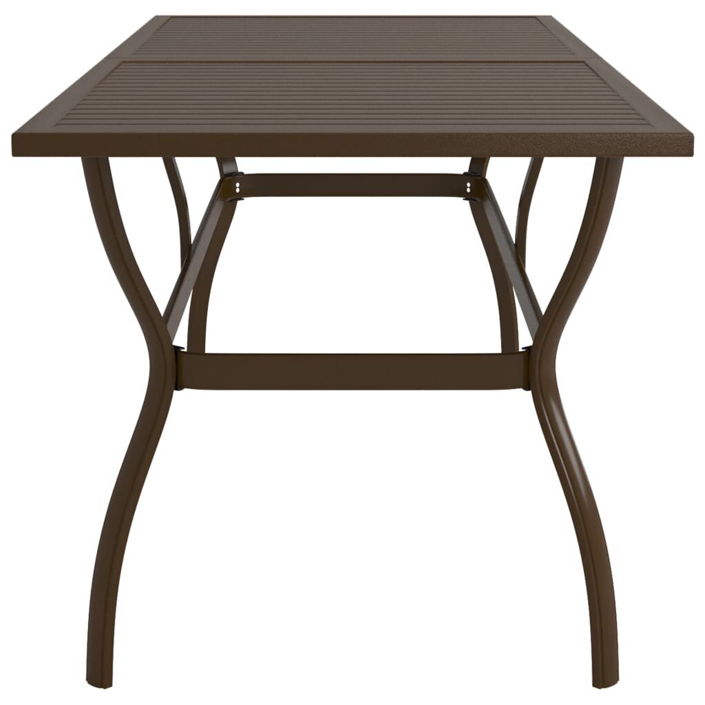 Sodo stalas, rudas, 190x80x72cm цена и информация | Lauko stalai, staliukai | pigu.lt