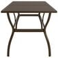 Sodo stalas, rudas, 190x80x72cm цена и информация | Lauko stalai, staliukai | pigu.lt