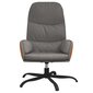 Poilsio kėdė, šviesiai pilka, audinys kaina ir informacija | Svetainės foteliai | pigu.lt