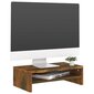 Monitoriaus stovas vidaXL, rudas kaina ir informacija | TV staliukai | pigu.lt