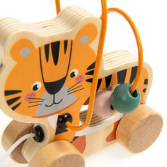Medinis traukiamas žaislas Tigriukas Smiki kaina ir informacija | Žaislai kūdikiams | pigu.lt