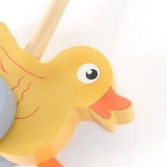 Деревянная игрушка-каталка утка Smiki цена и информация | Игрушки для малышей | pigu.lt