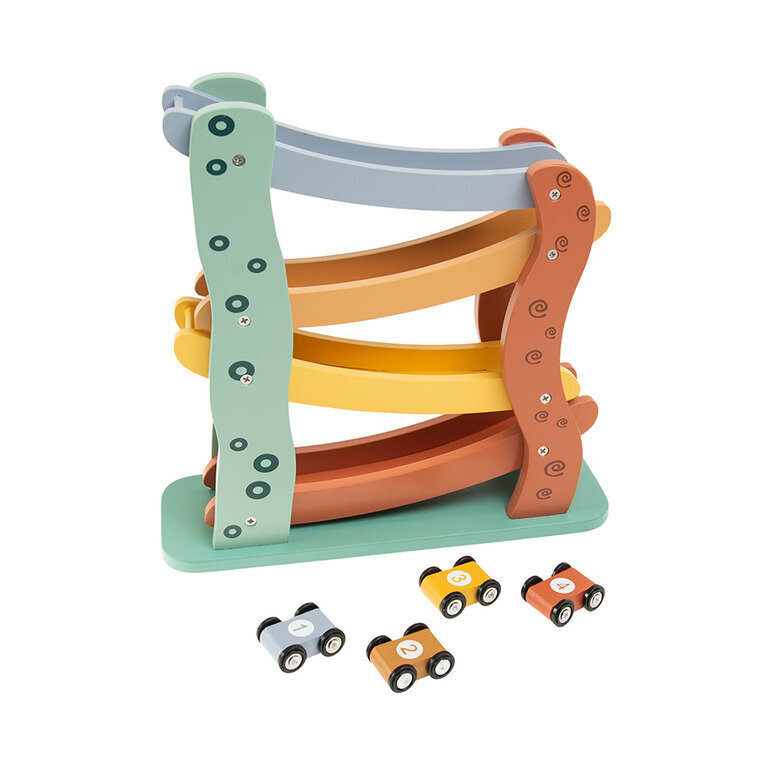 Medinė automodelių trasa Smiki kaina ir informacija | Žaislai kūdikiams | pigu.lt