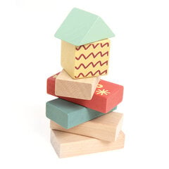 Деревянные кубики, Smiki, 100 шт. цена и информация | Игрушки для малышей | pigu.lt